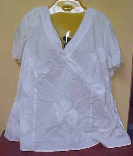 NWT Lane Bryant Classy White Shirt Size 26/28  