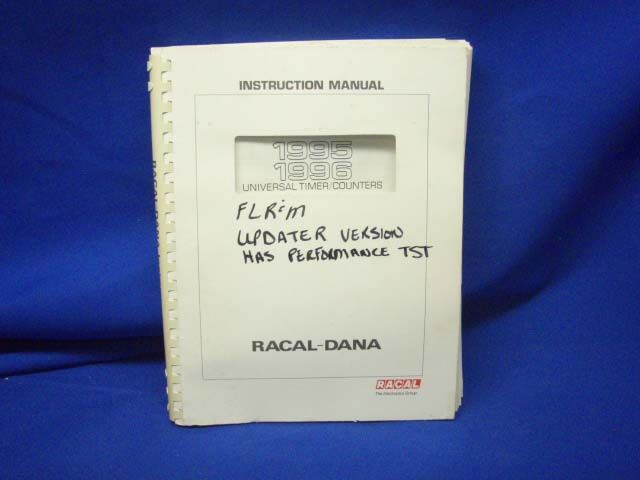 Racal Dana 1995 1996 Timer/Counter Instruction Manual  