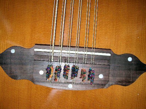   ACOUSTIC ELECTRIC BAJO SEXTO GUITAR MEXICAN MARIACHI INSTRUMENT  