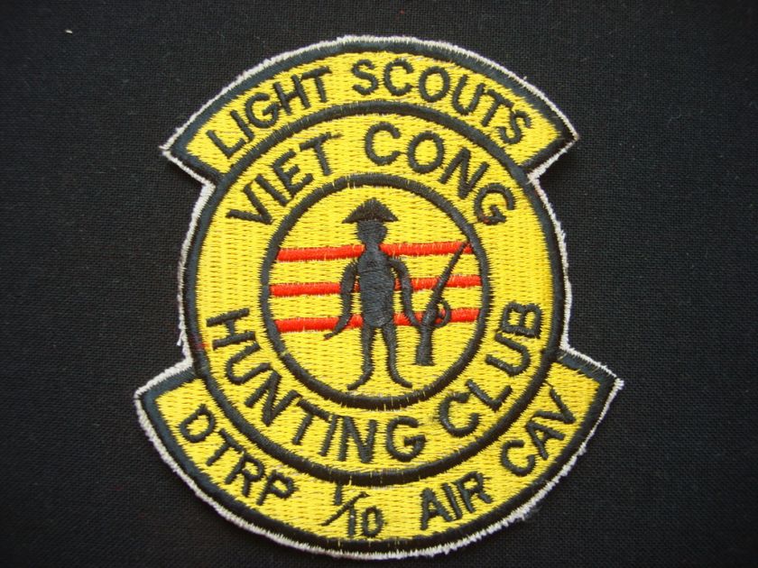 Vietnam War Patch US D Troop 1/10 Air Cav LIGHT SCOUTS  