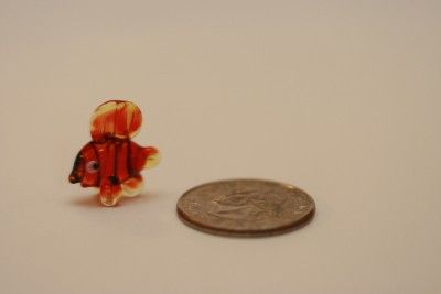 CLOWN FISH MINIATURE GLASS ANIMAL CUTE  