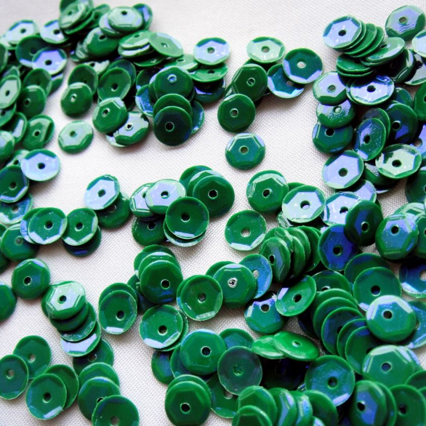 1000 pc Peacock Green Blue Purple Cup 5 mm Sequins Loose  