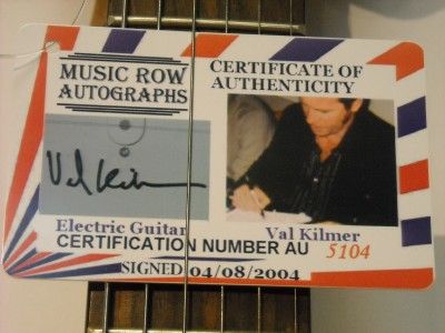 VAL KILMER The Doors SIGNED Electric Guitar Autograph GAI COA  