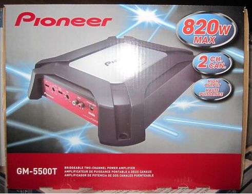 NEW PIONEER GM 5500T 2 CHANNEL AMPLIFIER 820W CAR AMP  