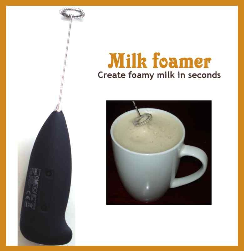 Milk Foamer Stainless Steel Whisk Speed Hand Auto Mixer  