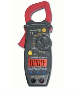 TRIPLETT TRUE RMS AC/DC CLAMP ON METER #9320 A  