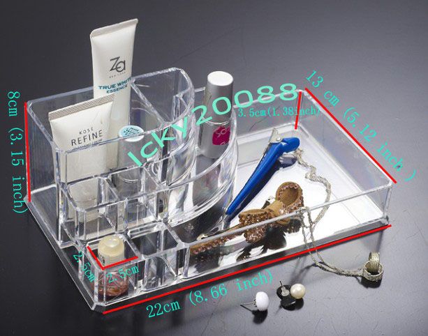 Clear Acrylic Cosmetic organizer Makeup case holder #23  