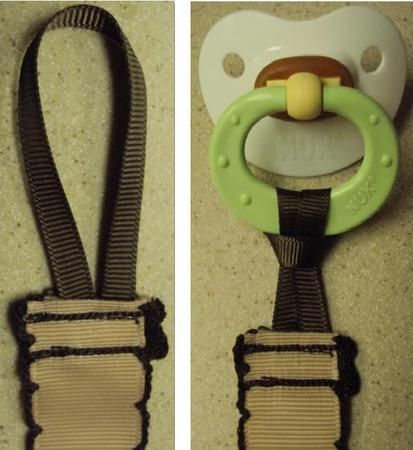 Personalized MONOGRAM Pacifier Holder / Clip  