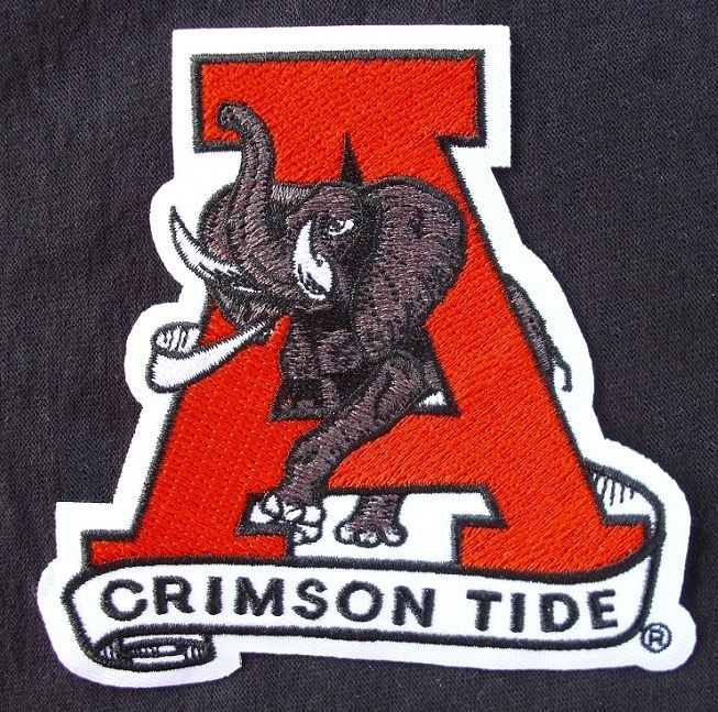 ALABAMA CRIMSON TIDE COLLEGE NCAA ELEPHANT LOGO PATCH  