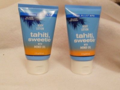 TRUE BLUE SPA TAHITI SWEETIE BODY LOTION BATH & BODY 2 oz x 2  