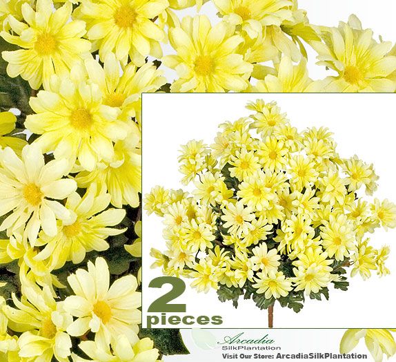 144 Artificial Yellow Daisy Flowers Silk Plants 951YL  