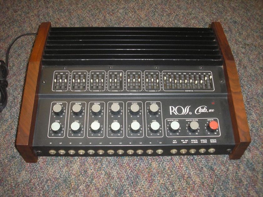 ROSS CLUB 100 SIX CHANNEL AUDIO MIXER BOARD  