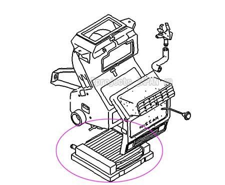 HEATER CORE ASSY, DATSUN 1200 B110 SUNNY TRUCK B120 ute NISSAN Genuine 