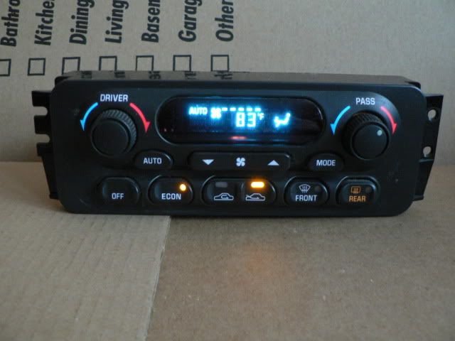 98 99 Intrigue A/C Heater Climate Control AC 09381523 Temperature Dual 