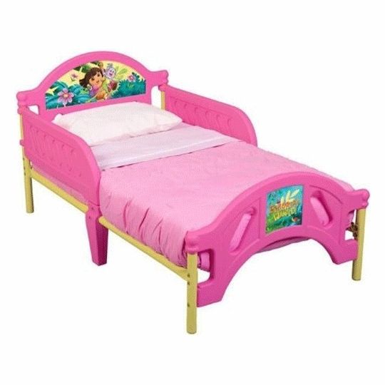 Delta Dora The Explorer Toddler Child Bed +Canopy~PINK  