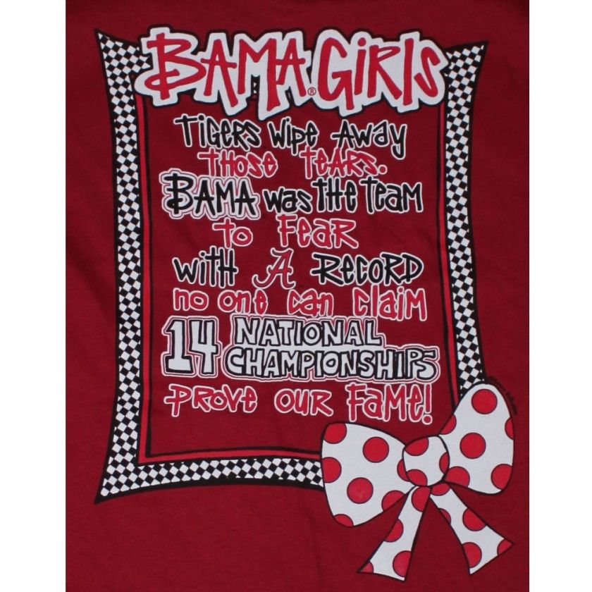 Alabama 2011 BCS National Champions T Shirts   Bama Girls Prove Our 
