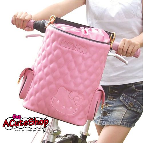 Hello Kitty Bicycle Bike Leather Bag Sanrio  
