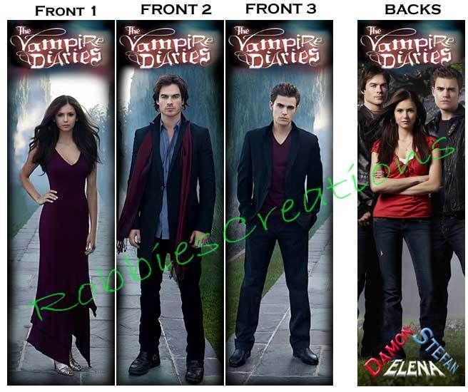 The VAMPIRE DIARIES BOOKMARKS Stefan Damon Book SHOW  