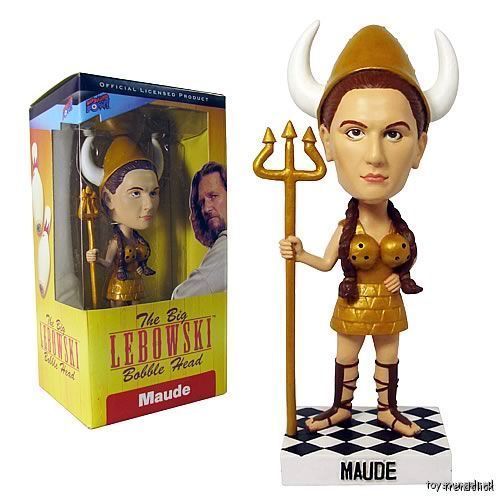 THE BIG LEBOWSKI BOWLING VIKING MAUDE BOBBLE HEAD  