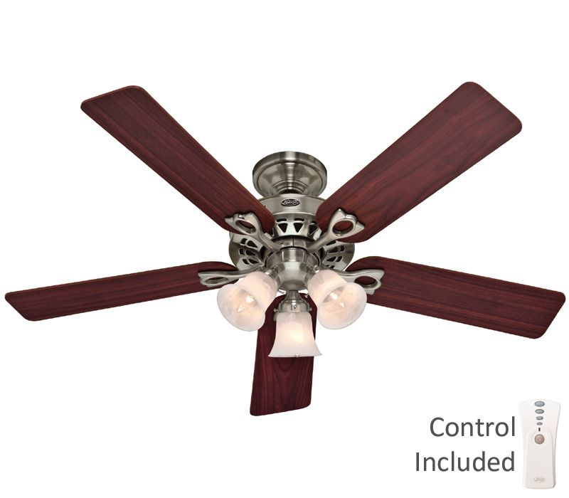 HUNTER 52 SONTERA BRUSHED NICKEL Ceiling Fan 22438  