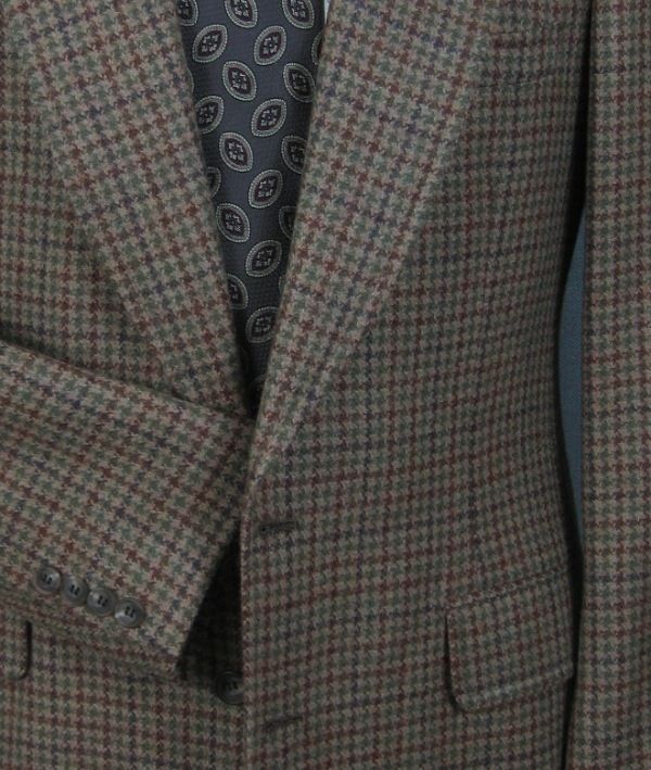 Paul Stuart two button wool check sport coat, ~39R  