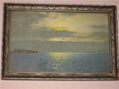 Small Vintage Framed Sunset Print  