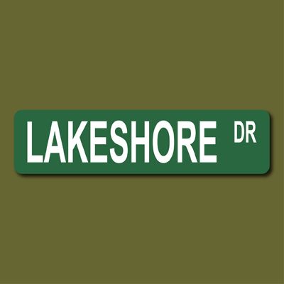 LAKESHORE DRIVE Chicago Illinois 6x24 Metal Street Sign  