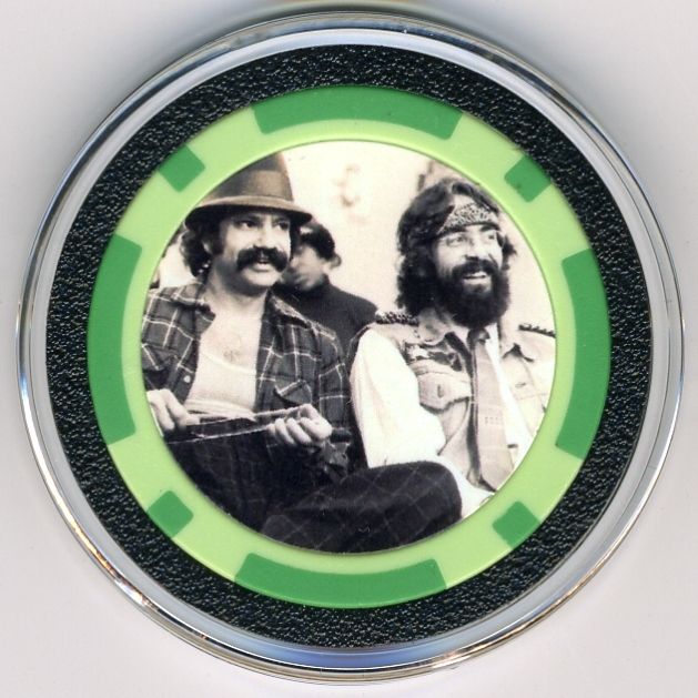 Cheech & Chong Poker Chip Card Guard Cover Protector  