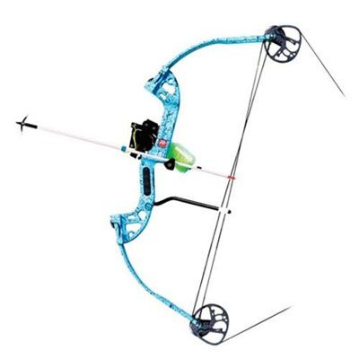   2011 AQUA BLUE BARRACUDA BOW FISHING KIT 40LB CLOSE OUT    