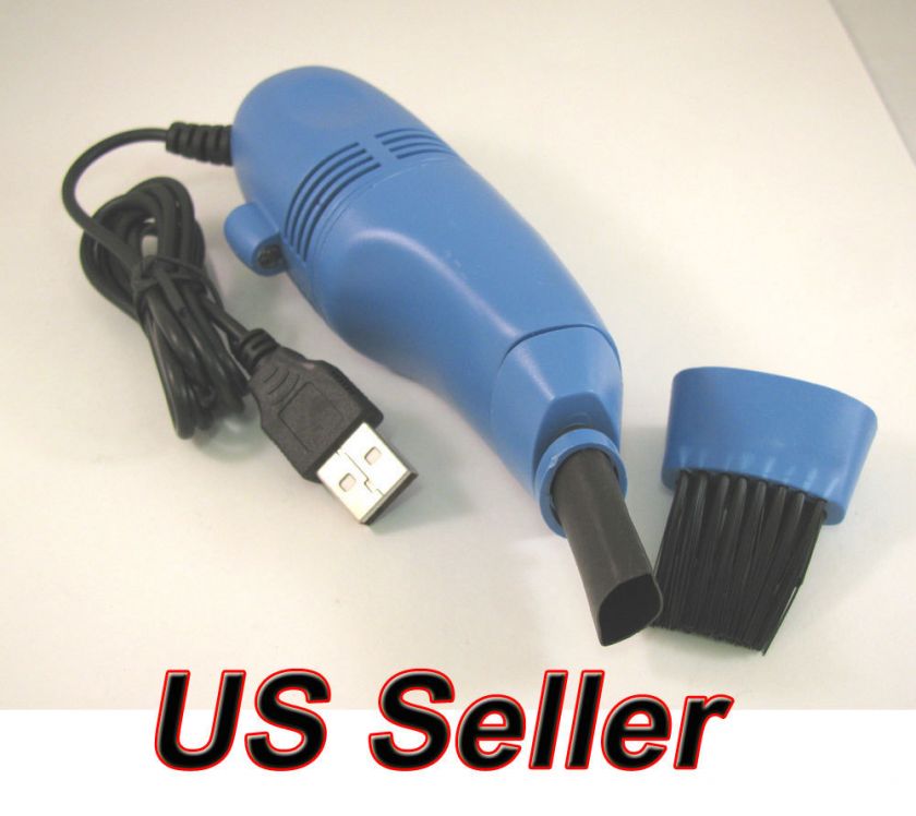 Computer Laptop PC Keyboard USB 2.0 blue Vacuum Cleaner  