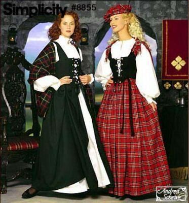 OOP Scottish Celtic Costume Pattern 6 12  