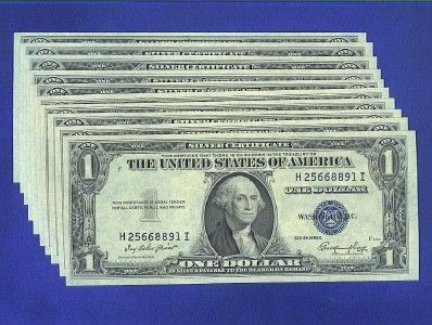 US CURRENCY 1935E $1 SILVER CERT Old Paper Money, Ch CU  