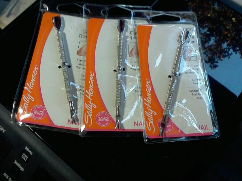 Lot of 3 Sally Hansen Cuticle Trimmer/pusher Nails salon tested 