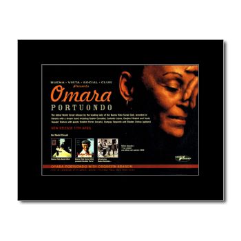 OMARA PORTUONDO   Flor de Amor   Black Matted Mini Poster  