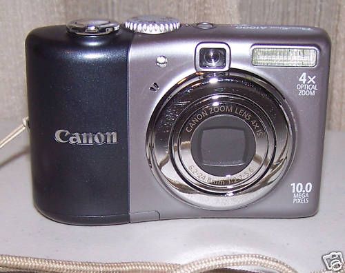 CANON POWERSHOT A1000IS 10MP DIGITAL CAMERA BROKEN  