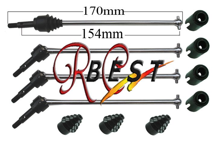 Traxxas E Maxx 16.8v T Maxx 3.3 CVD Shafts F/R _ Axle  