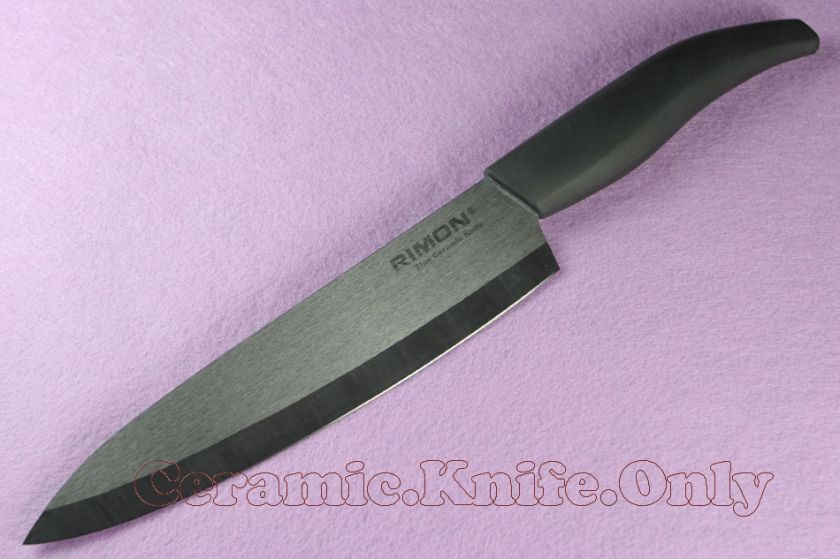 RIMON Black Blade Ceramic Chefs Knife CMT BAK007  