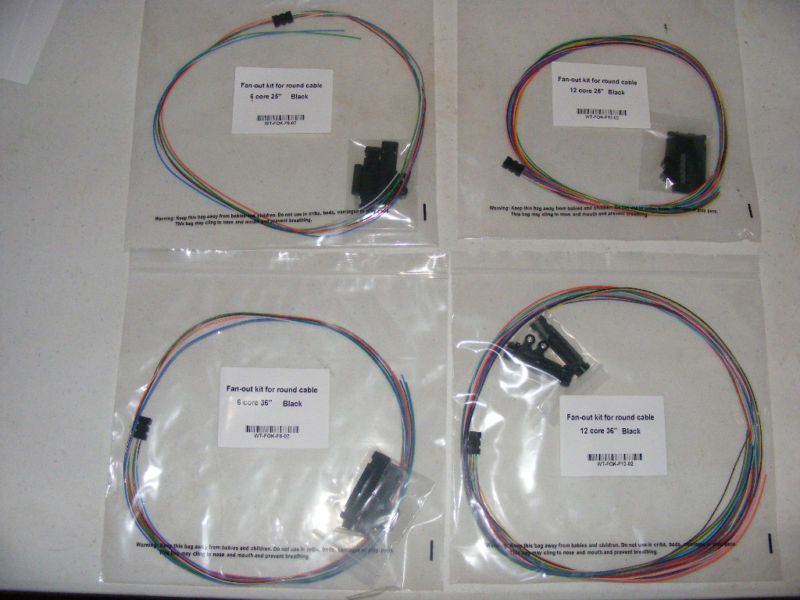 fiber optic cable 6 & 12 break out fan out corning single mode multi 