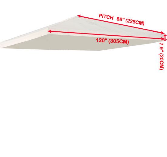 New 10x10 1&2 Tier Canopy Patio Gazebo Replacement Top Cover UV 