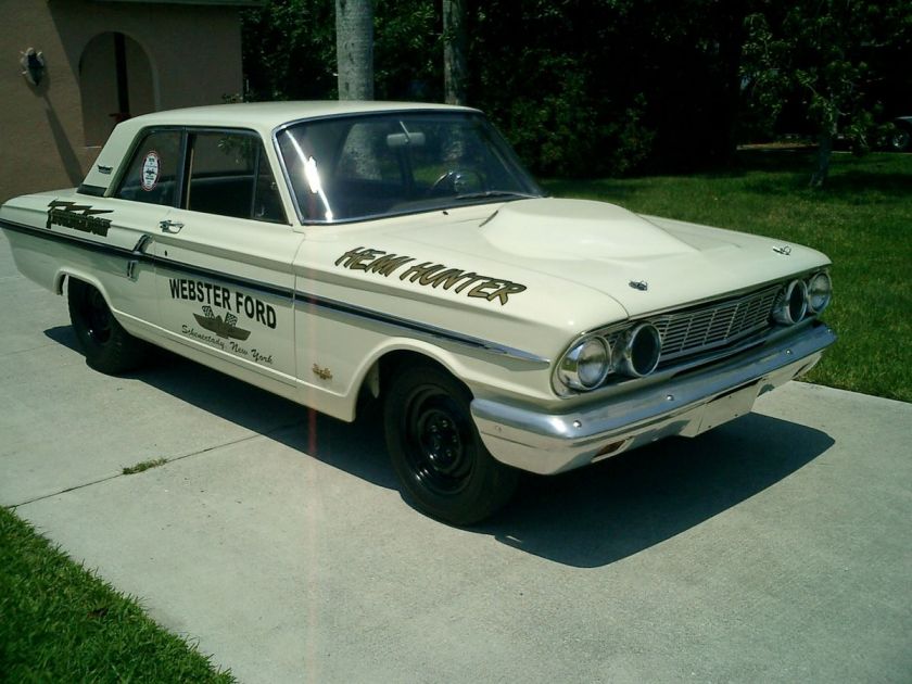 1964 FORD FAIRLANE REAL THUNDERBOLT DRAG CAR FE 427 ORIGMOTOR,BODY 