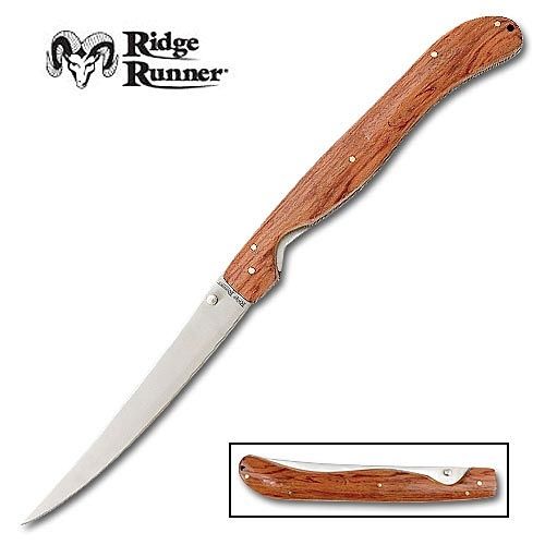 Fish Fillet Knife Wooden Handle Folding Fishing Knives  