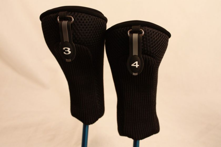   NEOPRENE 3, 4 SET MENS HEAD COVERS HYBRID GOLF CLUB HEADCOVERS  