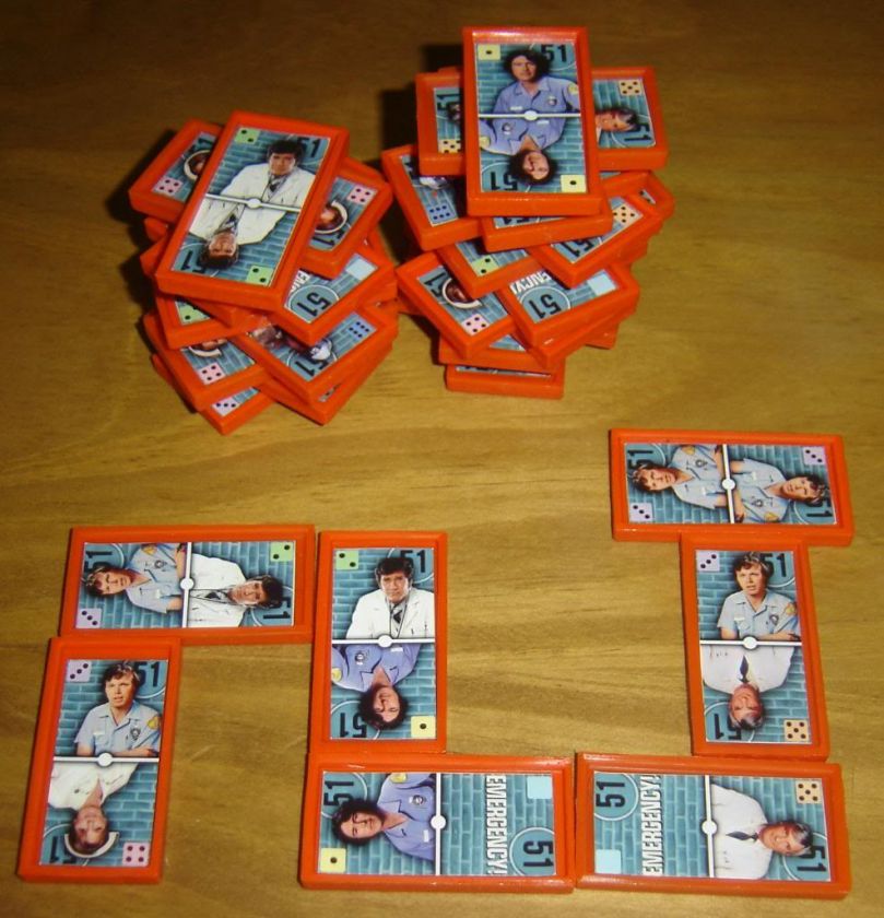 EMERGENCY Argentina DOMINO boardgame DOMINOES Robert Fuller TV serie 