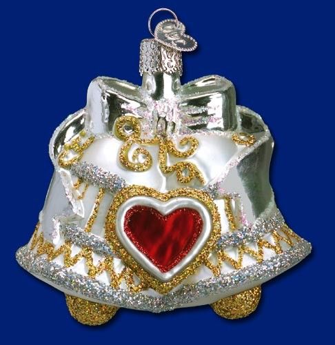 WEDDING BELLS OLD WORLD CHRISTMAS ORNAMENT 38007  