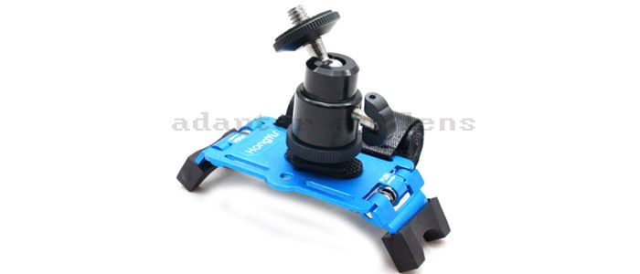 Angle Ajustable 1/4 Hot Shoe Mount Ballhead Stand For Camera Monitor 