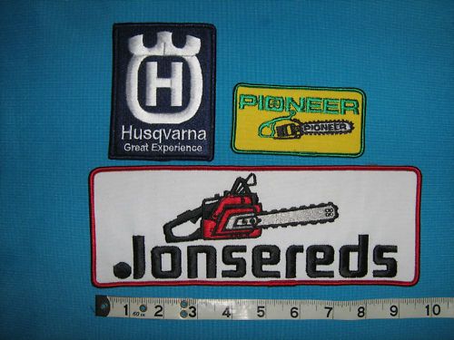 rare JONSEREDS HUSQVARNA PIONEER CHAINSAW TOOLS Patch  