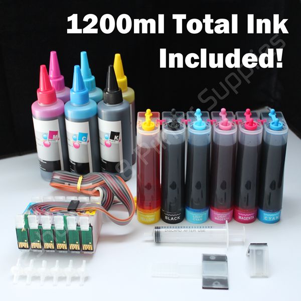 CISS & Extra Set ink #78 For Epson R260 R280 R380 RX580 RX595 RX680 