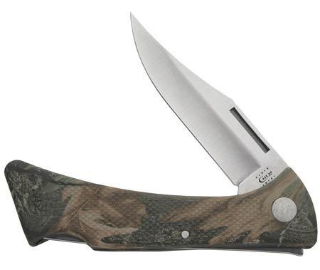 CASE XX KNIVES CAMO GREEN MAKO LT158L LOCKBACK KNIFE WITH SHEATH MINT 