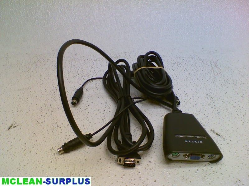 BELKIN PS/2 Port KVM Switch + Built in Cables F1DK102P  