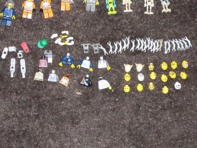 LEGO STAR WARS HUGE 70 MINIFIGURE, RARE PIECES, AND WEAPONS LOT AND 